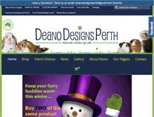 Tablet Screenshot of deanodesignsperth.com